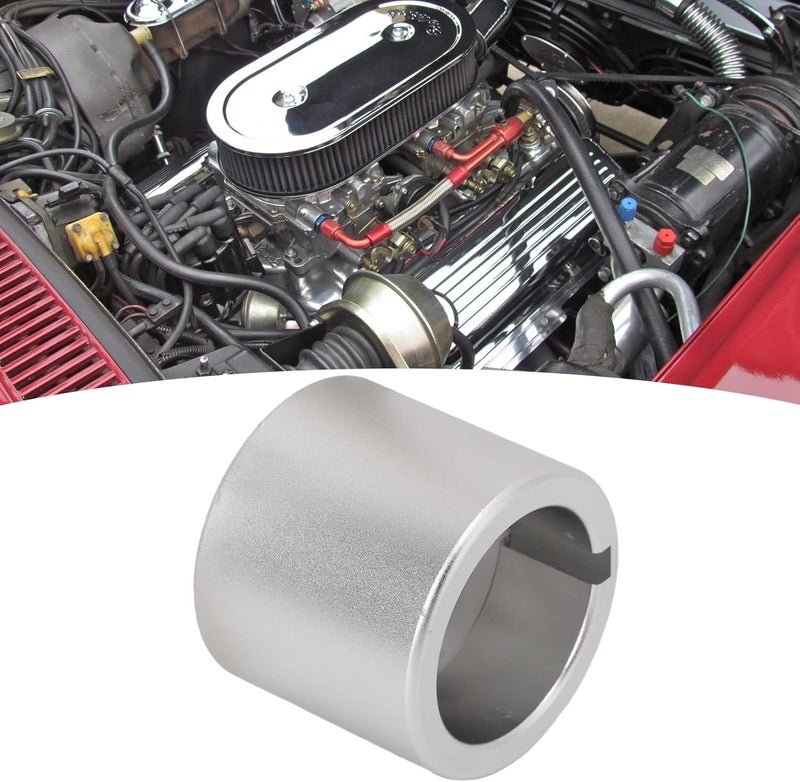 Estink Crankshaft Turning Socket Tool, Aluminium Alloy Engine Crankshaft Turning Socket Tool Replacement Crank Socket Fit for SBC Small Block 5.7L 305 350 400 V8 Crankshaft Part, Silver - Image 3